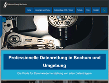 Tablet Screenshot of datenrettung-bochum.com